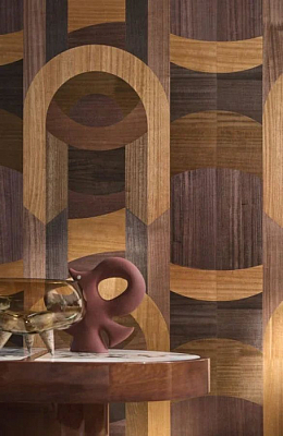 Обои  шпоновые Casamance 71780331 коллекции Traversee