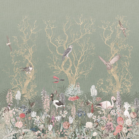 Панно Affresco Wallpaper Part 2 Birds Residence LE25-COL4