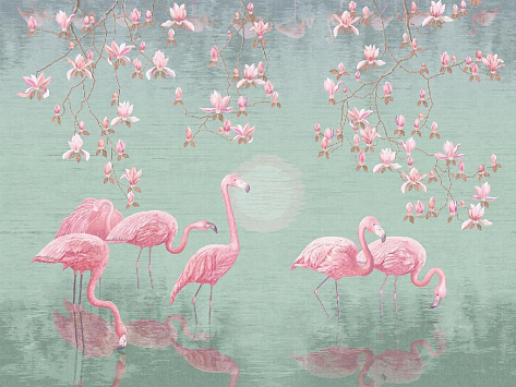 Панно Affresco Wallpaper Part 1 Flamingo AB134-COL4
