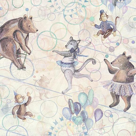 Обои виниловые Factura Circus 3 V коллекции Kids