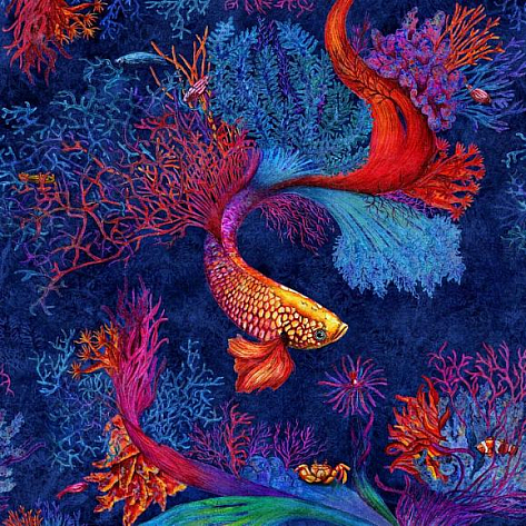 Обои виниловые Factura Corals 1 V коллекции Kids