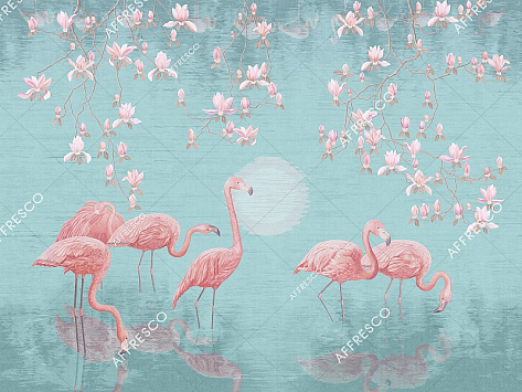 Панно Affresco Wallpaper Part 1 Flamingo AB134-COL6