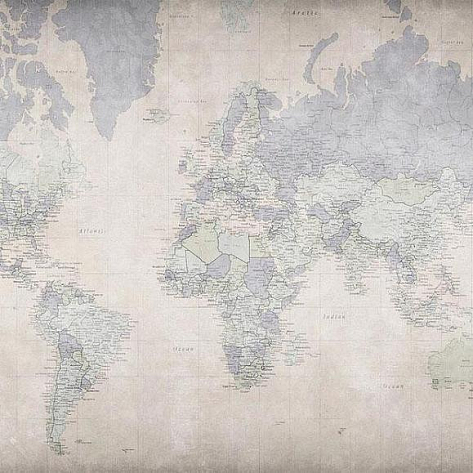 Обои виниловые Factura World Map 5 V коллекции 2022
