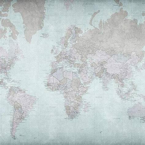 Обои текстильные Factura World Map 4 T коллекции 2022