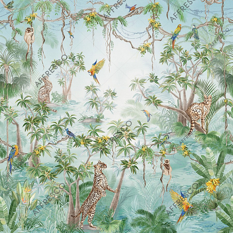 Панно Affresco Wallpaper Part 2 Wild Cats AF958-COL1