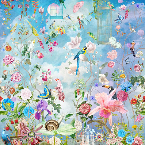 Панно Affresco Wallpaper Part 1 Morning in tsvetarium AB56-COL4