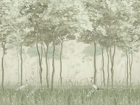 Панно Affresco Wallpaper Part 1 Forest Glade AF951-COL5