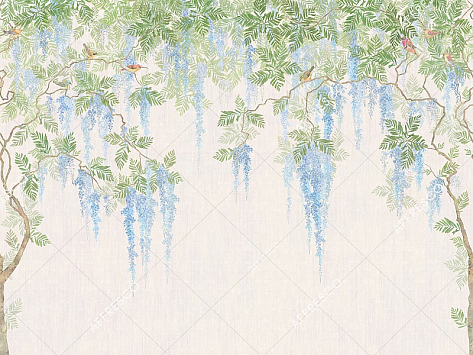 Панно Affresco Wallpaper Part 2 Wisteria in Bloom AB53-COL4