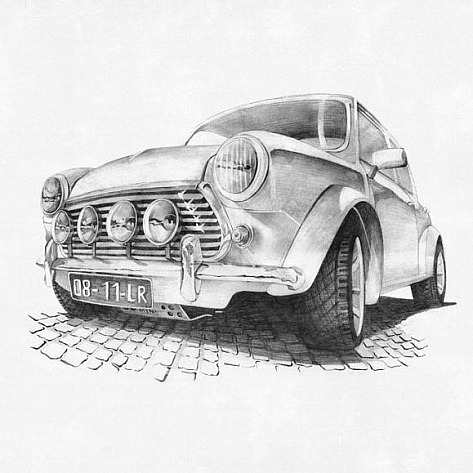 Обои виниловые Factura Mini Cooper 1 V коллекции Kids