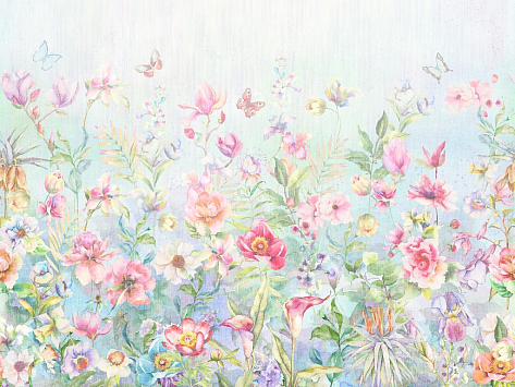 Панно Affresco Wallpaper Part 2 Watercolor Flowers AB54-COL2