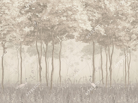 Панно Affresco Wallpaper Part 1 Forest Glade AF951-COL3