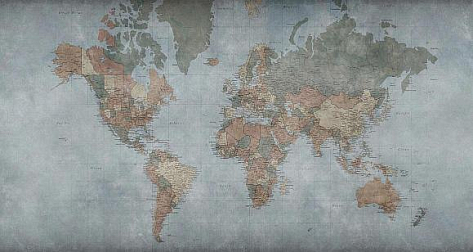 Обои виниловые Factura World Map 1 V коллекции 2022