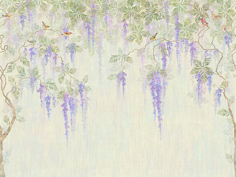 Панно Affresco Wallpaper Part 2 Wisteria in Bloom AB53-COL3