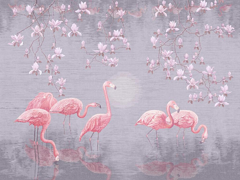 Панно Affresco Wallpaper Part 1 Flamingo AB134-COL2