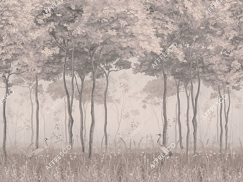 Панно Affresco Wallpaper Part 1 Forest Glade AF951-COL4
