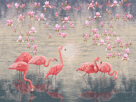 Панно Affresco Wallpaper Part 1 Flamingo AB134-COL1