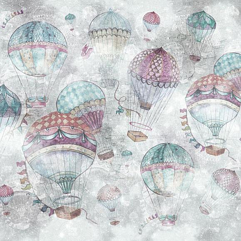 Обои виниловые Factura Balloons 3 V коллекции Kids