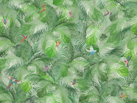 Панно Affresco Wallpaper Part 1 Birds Morning AB132-COL5