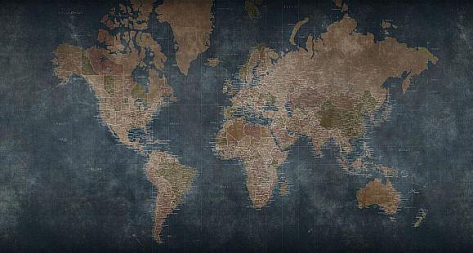 Обои текстильные Factura World Map 6 T коллекции 2022