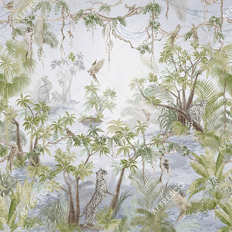 Панно Affresco Wallpaper Part 2 Wild Cats AF958-COL4