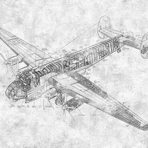 Обои текстильные Factura Drawing Plane 3 T коллекции Kids