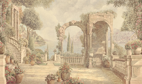 Панно Affresco Wallpaper Part 1 Renaissance AF739-COL4 2,4x4 м