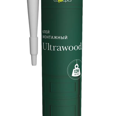 Клей ULTRAWOOD монтажный, прозрачный, 310 мл.