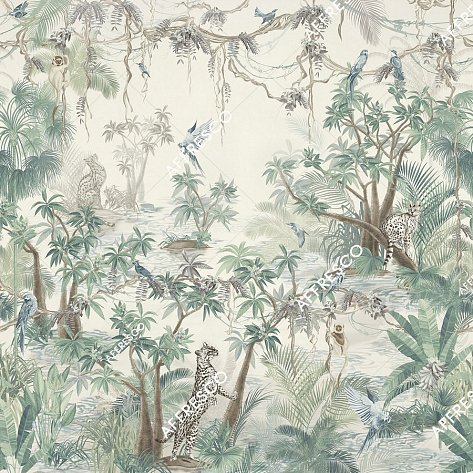Панно Affresco Wallpaper Part 2 Wild Cats AF958-COL5